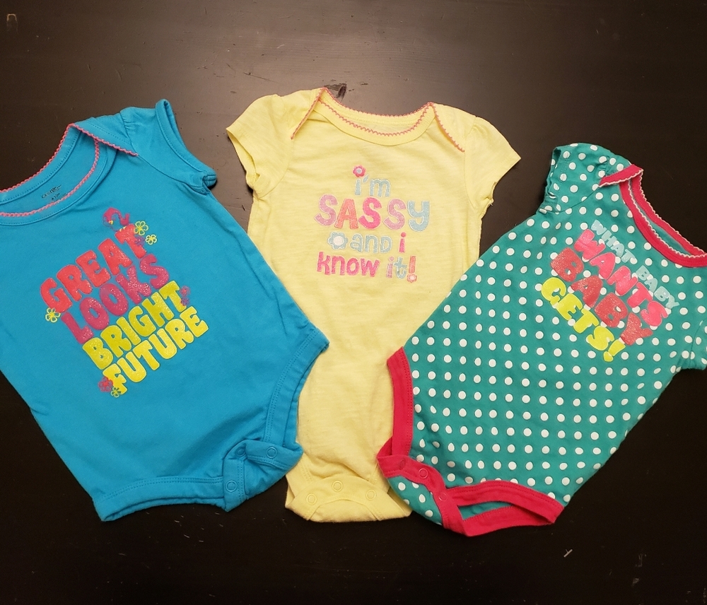 6-12mth Onesies / Bodysuits x3!!